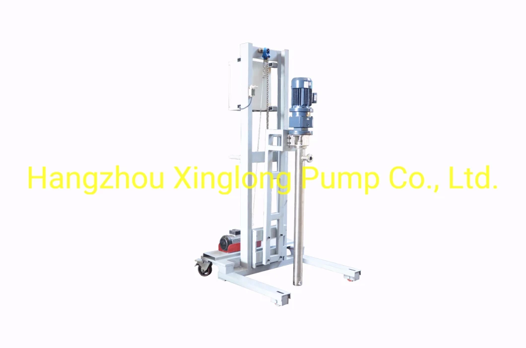 Xinglong Vertical Type Submersible Single Screw Pump with Forklift Vehicle for Emptying Barral