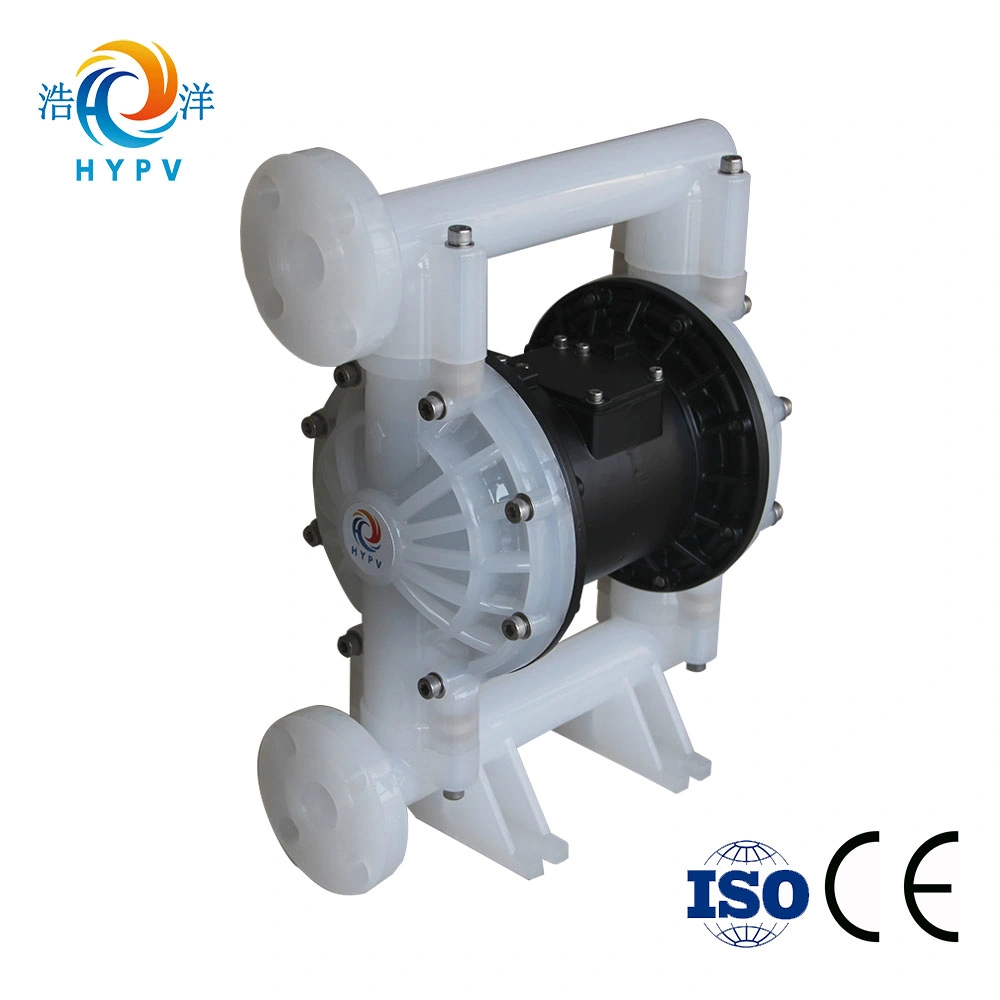 Hy15/20-PP 1/2" Pneumatic PTFE Diaphragm Pump for Strong Acide and Alkali Pneumatic Double Diaphragm Air Operated Reciprocating